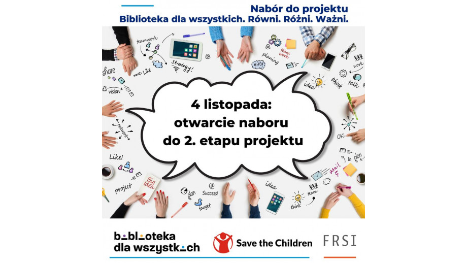 Trwa nabór do konkursu „Biblioteka dla wszystkich. Równi. Różni. Ważni”